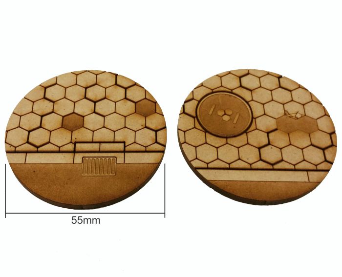 Hexy Sci-Fi 55mm Bases [x2] - Click Image to Close