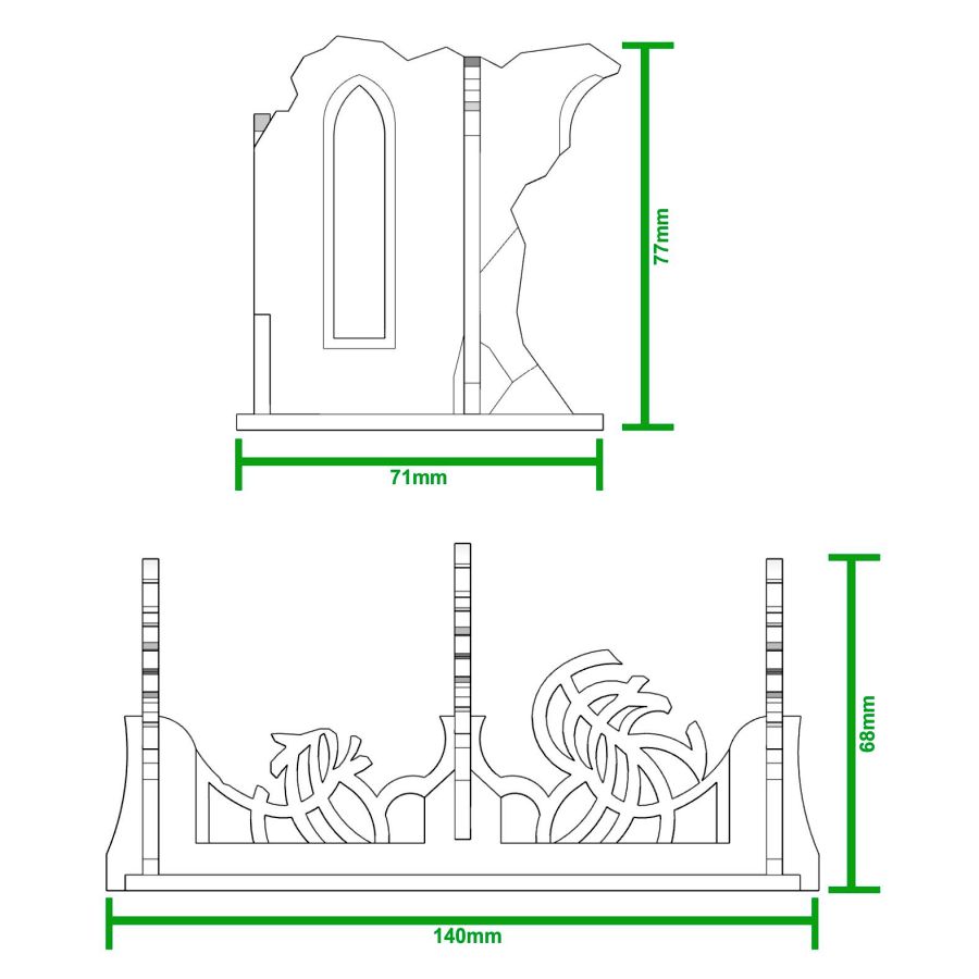 Elveneth Small Ruins and Fence - Click Image to Close
