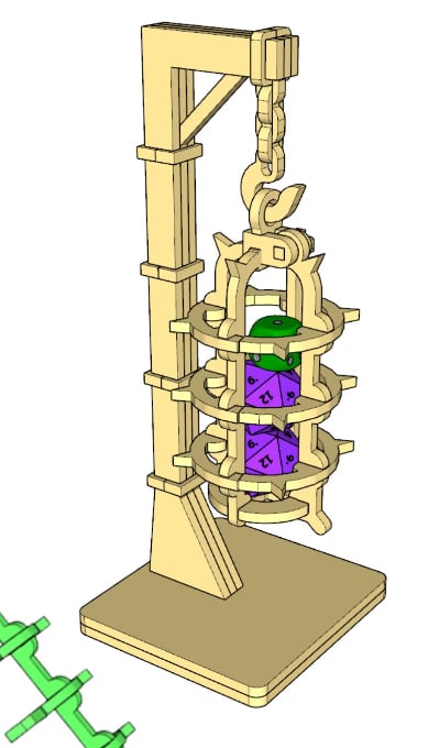 D20 Dice Gibbet